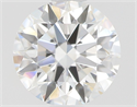 Natural Diamond 0.41 Carats, Round with Excellent Cut, F Color, VS1 Clarity and Certified by GIA