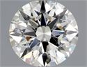 Natural Diamond 0.51 Carats, Round with Excellent Cut, H Color, SI1 Clarity and Certified by GIA