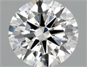 Lab Grown Diamond 1.43 Carats, Round with Ideal Cut, G Color, VVS2 Clarity and Certified by IGI