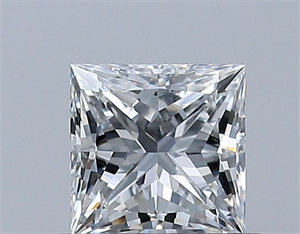 Foto Diamante Natural 0.51 quilates, Princesa , Color F, claridad VVS1 y certificado GIA de