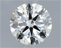 Natural Diamond 0.50 Carats, Round with Excellent Cut, I Color, VVS2 Clarity and Certified by GIA