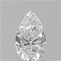 Diamante Natural 0.72 quilates, De pera , Color D, claridad VS2 y certificado GIA