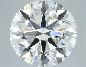 Picture of Natural Diamond 2.70 Carats, Round with Excellent Cut, F Color, VVS2 Clarity and Certified by GIA