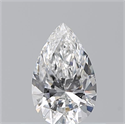 Natural Diamond 0.50 Carats, Pear with  Cut, E Color, VS2 Clarity and Certified by GIA