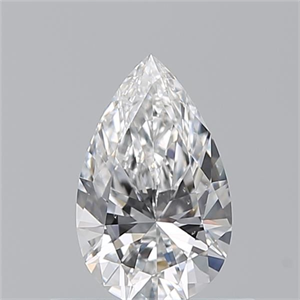 Picture of Natural Diamond 0.50 Carats, Pear with  Cut, E Color, VS2 Clarity and Certified by GIA