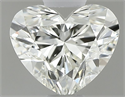 Natural Diamond 0.50 Carats, Heart with  Cut, K Color, VS2 Clarity and Certified by GIA