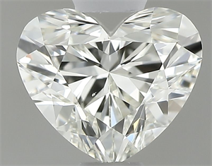 Picture of Natural Diamond 0.50 Carats, Heart with  Cut, K Color, VS2 Clarity and Certified by GIA