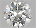 Natural Diamond 0.70 Carats, Round with Excellent Cut, H Color, SI2 Clarity and Certified by GIA