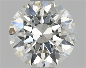 Picture of Natural Diamond 0.70 Carats, Round with Excellent Cut, H Color, SI2 Clarity and Certified by GIA