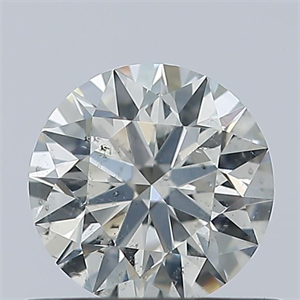 Picture of Natural Diamond 0.52 Carats, Round with Excellent Cut, E Color, SI2 Clarity and Certified by IGI