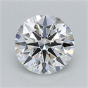 Del inventario de diamantes de laboratorio, 1.04 quilates, Redondo , Color F, claridad VS1 y certificado IGI