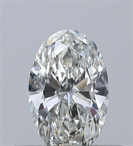 Picture of Natural Diamond 0.30 Carats, Oval with  Cut, I Color, IF Clarity and Certified by GIA