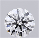 Lab Grown Diamond 1.27 Carats, Round with Ideal Cut, D Color, VVS1 Clarity and Certified by IGI