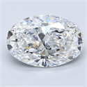 Diamante Natural 5.02 quilates, Ovalado , Color F, claridad VS2 y certificado GIA