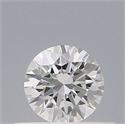 Natural Diamond 0.40 Carats, Round with Excellent Cut, F Color, IF Clarity and Certified by IGI