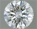 Natural Diamond 0.52 Carats, Round with Excellent Cut, I Color, VVS1 Clarity and Certified by IGI