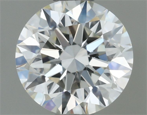 Picture of Natural Diamond 0.52 Carats, Round with Excellent Cut, I Color, VVS1 Clarity and Certified by IGI