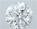 Natural Diamond 2.90 Carats, Round with Excellent Cut, I Color, VS1 Clarity and Certified by GIA