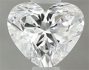 Picture of Natural Diamond 0.35 Carats, Heart with  Cut, E Color, VS2 Clarity and Certified by GIA