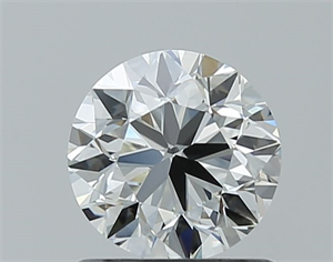 Picture of Natural Diamond 0.90 Carats, Round with Very Good Cut, I Color, IF Clarity and Certified by GIA