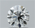 Natural Diamond 0.90 Carats, Round with Very Good Cut, I Color, IF Clarity and Certified by GIA