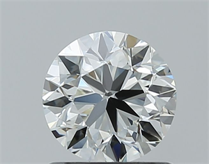 Picture of Natural Diamond 0.90 Carats, Round with Very Good Cut, I Color, IF Clarity and Certified by GIA