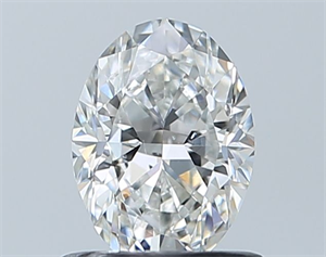 Foto Diamante Natural 0.72 quilates, Ovalado , Color G, claridad SI2 y certificado GIA de