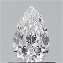 Natural Diamond 0.50 Carats, Pear with  Cut, D Color, VS1 Clarity and Certified by GIA