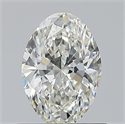 Natural Diamond 0.70 Carats, Oval with  Cut, H Color, VVS1 Clarity and Certified by GIA
