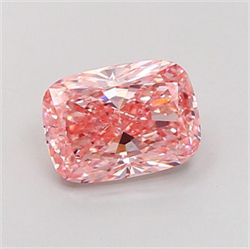 Picture of Lab Grown Diamond 3.22 Carats, CUSHION MODIFIED with  Cut, Fancy Vivid Pink Color, VVS2 Clarity and Certified by IGI