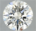Natural Diamond 1.90 Carats, Round with Excellent Cut, I Color, VVS1 Clarity and Certified by IGI