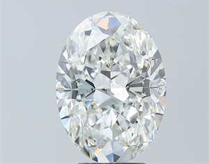 Picture of Natural Diamond 4.04 Carats, Oval with  Cut, H Color, SI1 Clarity and Certified by GIA