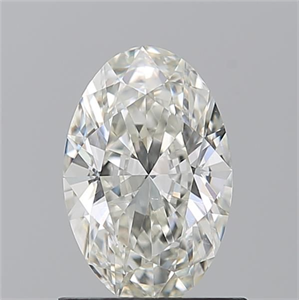 Foto Diamante Natural 0.90 quilates, Ovalado , Color J, claridad SI1 y certificado GIA de