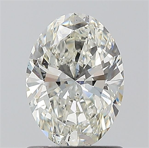 Foto Diamante Natural 1.01 quilates, Ovalado , Color J, claridad SI1 y certificado GIA de