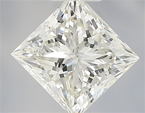 Foto Diamante Natural 0.50 quilates, Princesa , Color J, claridad VVS2 y certificado IGI de