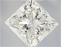 Natural Diamond 0.50 Carats, Princess with  Cut, J Color, VVS2 Clarity and Certified by IGI