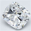 Diamante Natural 4.03 quilates, Del cojín , Color F, claridad VS2 y certificado GIA