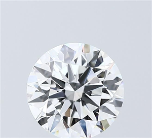 Picture of Lab Grown Diamond 2.01 Carats, Round with Ideal Cut, D Color, VVS2 Clarity and Certified by IGI