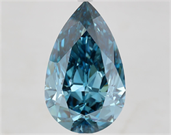Picture of Lab Grown Diamond 8.00 Carats, Pear with  Cut, Fancy Vivid Blue Color, VS1 Clarity and Certified by IGI