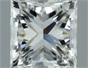 Natural Diamond 1.50 Carats, Princess with  Cut, J Color, SI1 Clarity and Certified by IGI