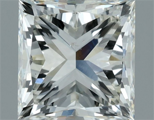 Picture of Natural Diamond 1.50 Carats, Princess with  Cut, J Color, SI1 Clarity and Certified by IGI