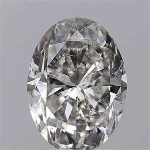 Picture of Natural Diamond 1.51 Carats, Oval with  Cut, G Color, I1 Clarity and Certified by GIA