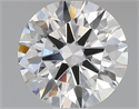 Lab Grown Diamond 1.18 Carats, Round with Ideal Cut, D Color, VVS2 Clarity and Certified by IGI