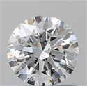 Natural Diamond 0.90 Carats, Round with Excellent Cut, F Color, SI1 Clarity and Certified by GIA
