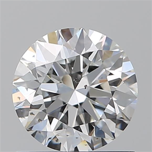 Picture of Natural Diamond 0.90 Carats, Round with Excellent Cut, F Color, SI1 Clarity and Certified by GIA