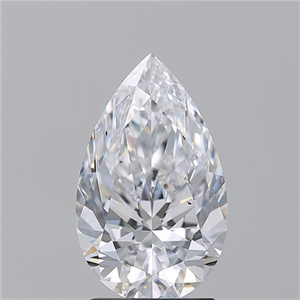 Picture of Natural Diamond 2.21 Carats, Pear with  Cut, D Color, SI1 Clarity and Certified by GIA