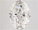 Natural Diamond 4.01 Carats, Oval with  Cut, F Color, VVS2 Clarity and Certified by GIA