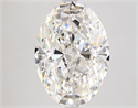 Natural Diamond 4.01 Carats, Oval with  Cut, F Color, VVS2 Clarity and Certified by GIA