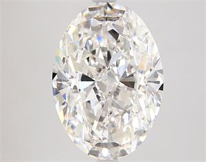 Picture of Natural Diamond 4.01 Carats, Oval with  Cut, F Color, VVS2 Clarity and Certified by GIA