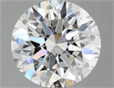 Del inventario de diamantes de laboratorio, 2.02 quilates, Redondo , Color E, claridad VVS2 y certificado IGI